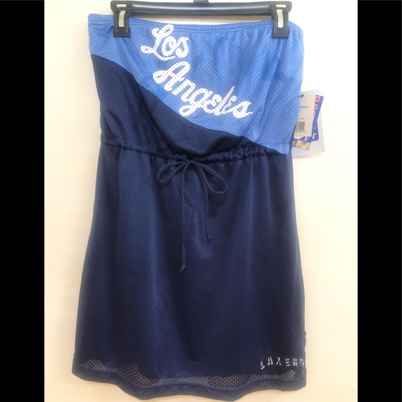 Vintage Lakers Hardwood Classics NBA 4 her jersey dress size L/X - Picture 1 of 10